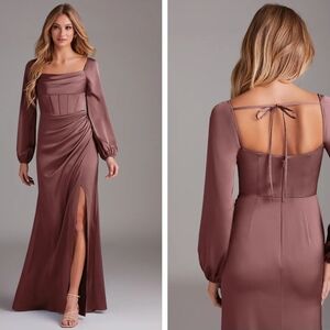 Azazie Charissa Vintage Mauve Size 14